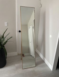 Gold Standing Mirror