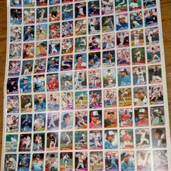 Topps Baseball UNCUT SHEET run #4