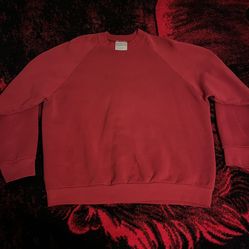 Vintage Fruit Of The Loom Red Sweatshirt Size XL Made In Mexico