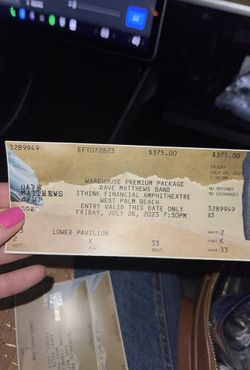 Dave Matthews Band - Sec 2 Row K Friday 