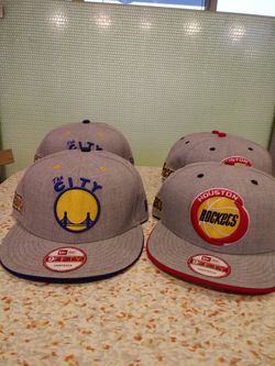 GOLDEN STATE WARRIORS AND HOUSTON ROCKETS PLAYOFF RUN CAPS