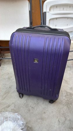 Purple Hard Shell Rolling Spinner Luggage