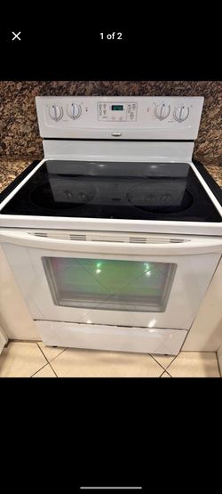 Stove smooth surface range oven