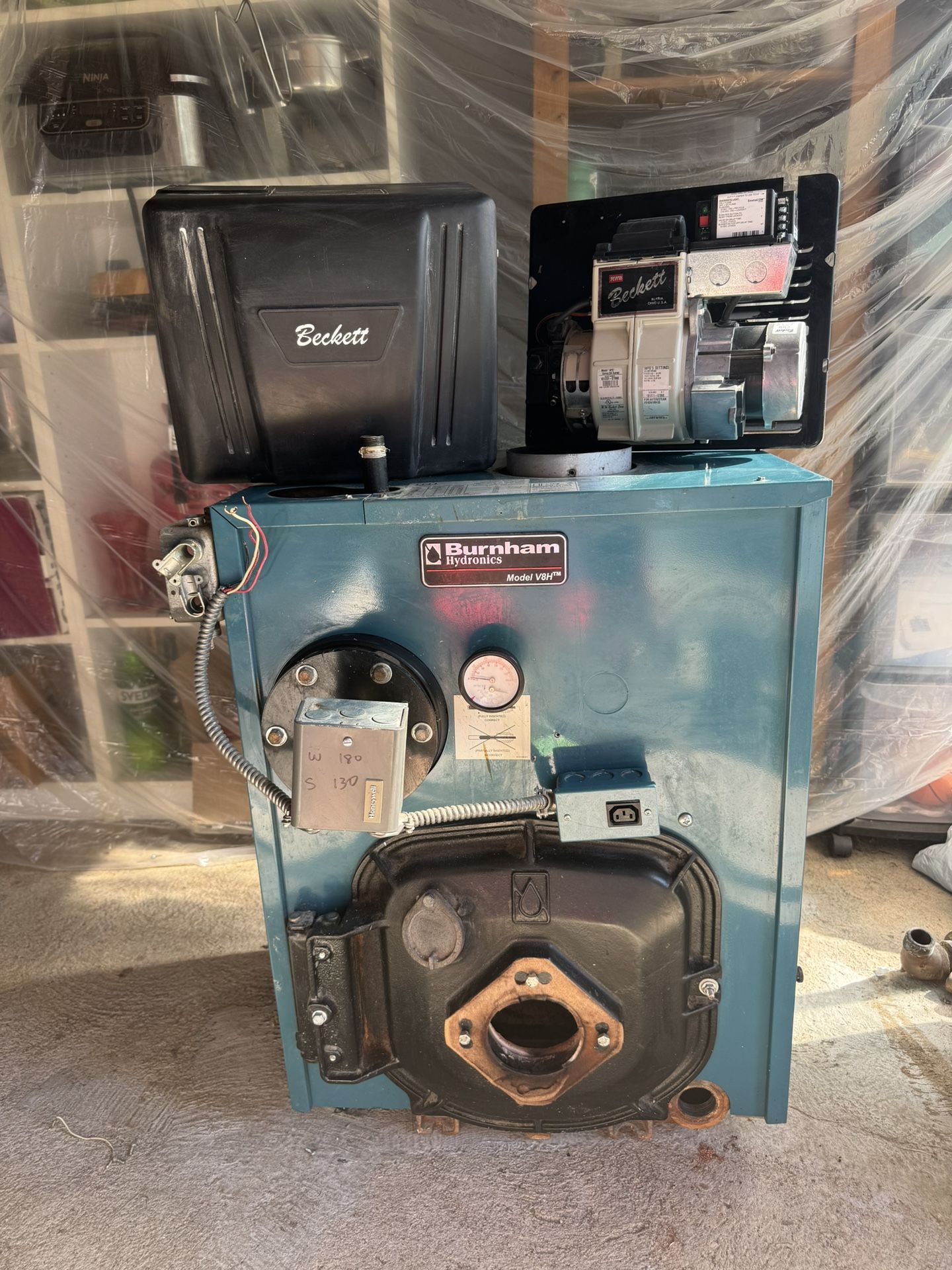 Burnham Oil Burner / Water Tank Heater