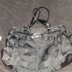 women's black coach purse