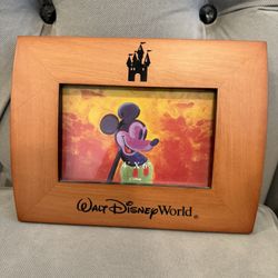 Walt Disney World Wooden Picture Frame