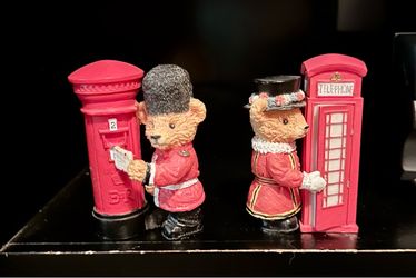 London Bear Figurines Set of Two
