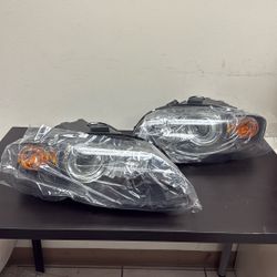 Spyder/xTune Black HID Projector Headlights - 2006-2008 Audi A4 S4 B7