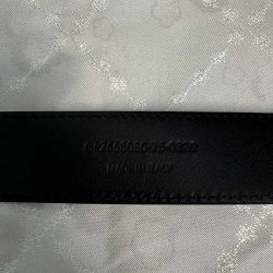 Saint Laurent Black Leather Belt