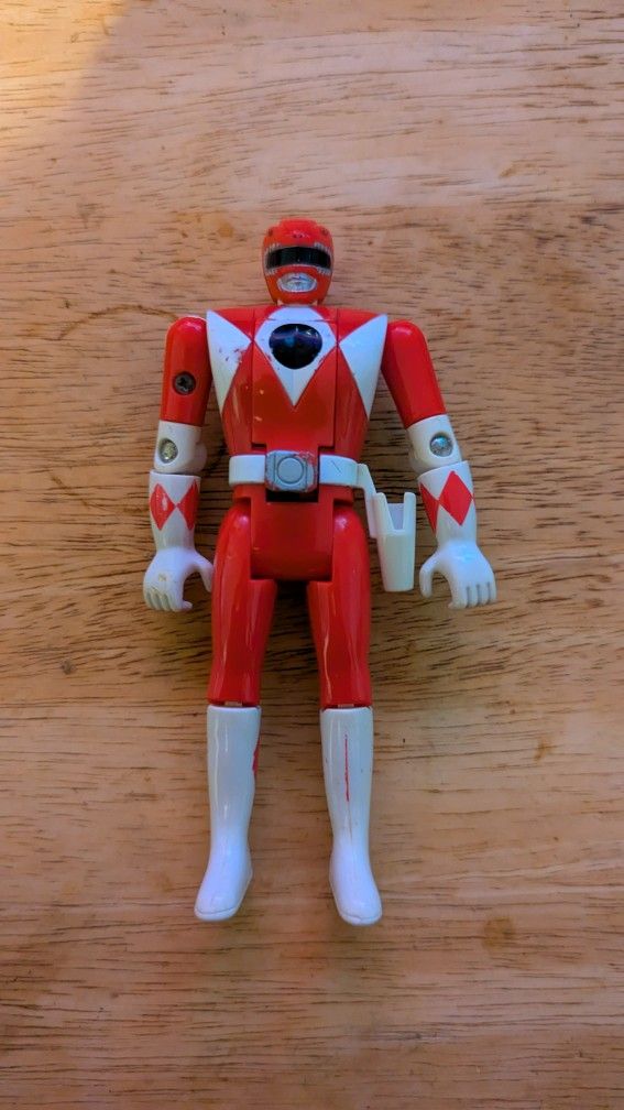 Mighty Morphin Power Rangers Vintage 1993 Bandai Flip Head Red Ranger