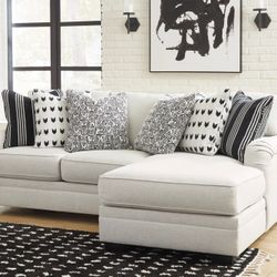 Huntsworth Dove Gray 2-Piece RAF Chaise Sectional - Shop Now Pay Later - $39 Down