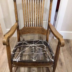 Antique Wood Rocking Chair 