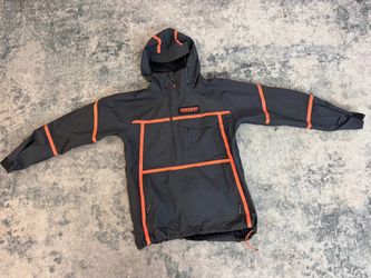 Burton GORE-TEX Breaker 2L Anorak Snowboard Jacket Men’s XL Gray Orange