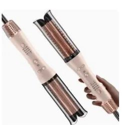 Automatic Rotating Curling Iron for Medium to Long Hair -  Curler Wand Creates Versatile Curls & Waves,Easy Use for Beginners