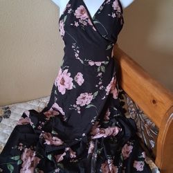 Floral Wrap Around Dress