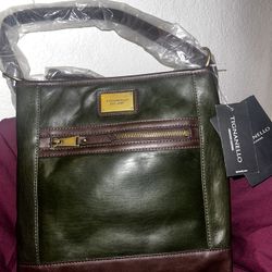 Tignanello leather crossbody/ saddlebag