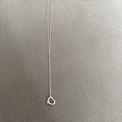 tiffany and co open heart necklace 