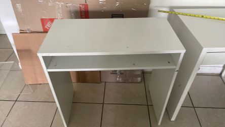 Small white desk
