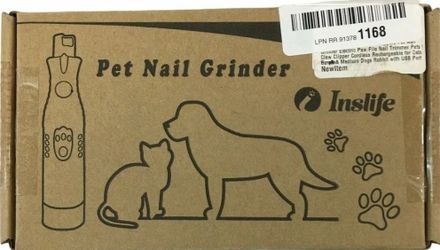 Inslife | Electric Pet Nail Grinder | Pink  | Working | with Box | #9605
