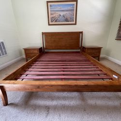 Gorgeous Wood Queen Bedroom Set, MOVING, MUST SELL, GREAT PRICE FOR QUALITY!