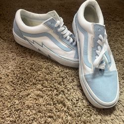 Vans Old Skool Bolts Baby Blue Shoes 