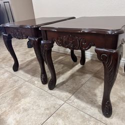 Cherry Wood End Tables
