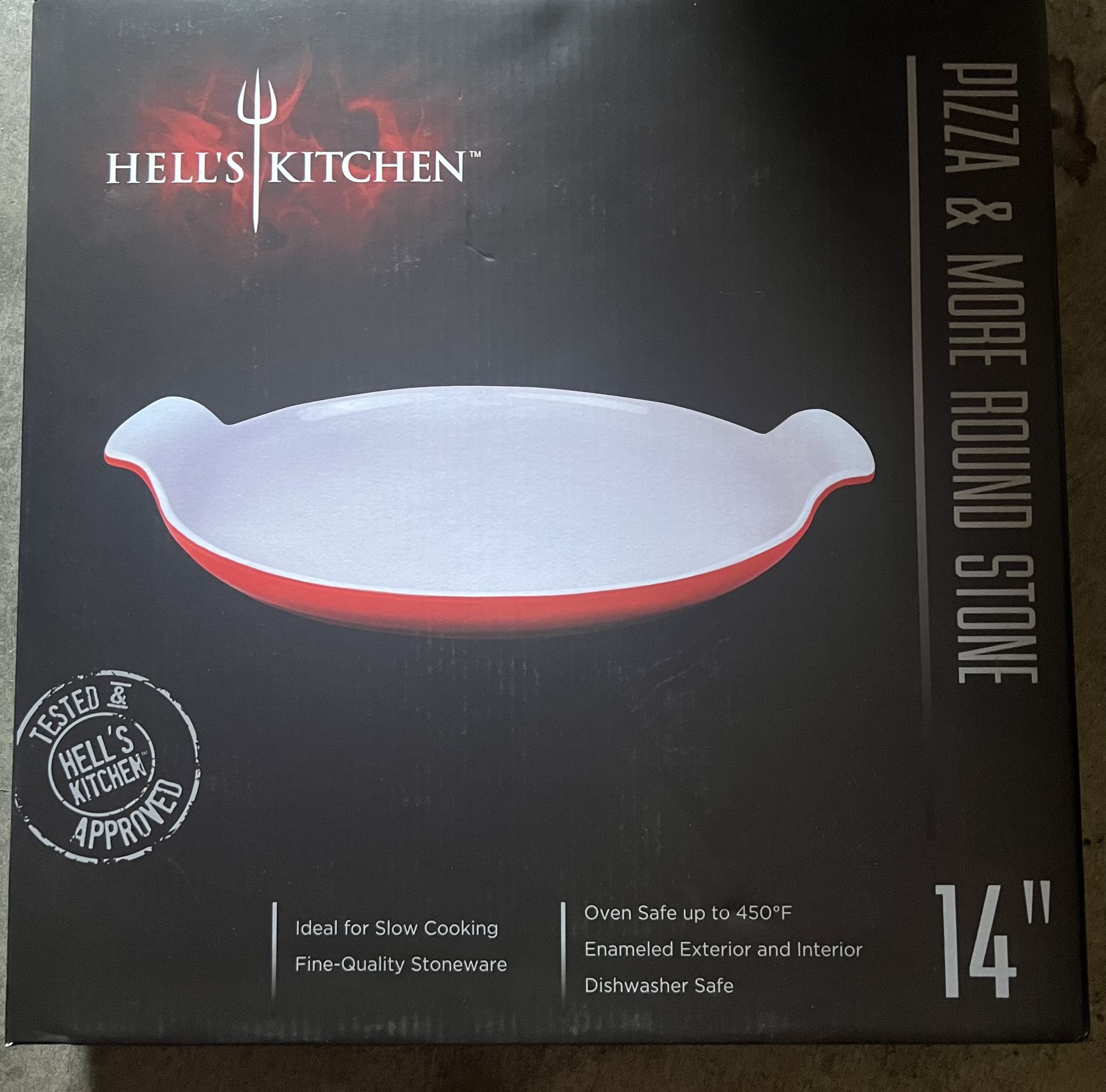 Hell’s Kitchen Pizza $ More Round Stone 14 Inches