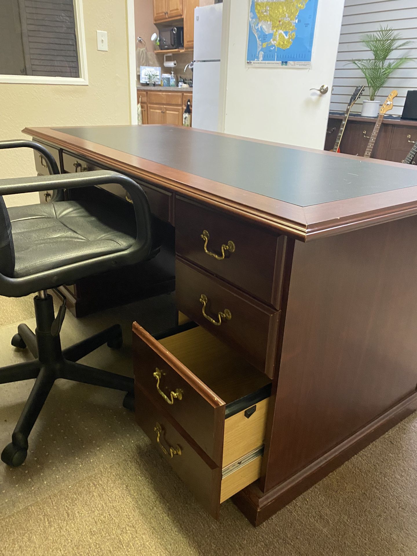 Desk Chair & Credenza
