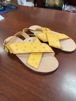 Huaraches de piel exotica original