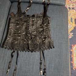 Brand New With Tag Hollywood Dream Halter Corset Size 36 Black