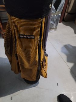 Golf clubs with the bag