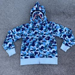 Bape hoodie Blue 