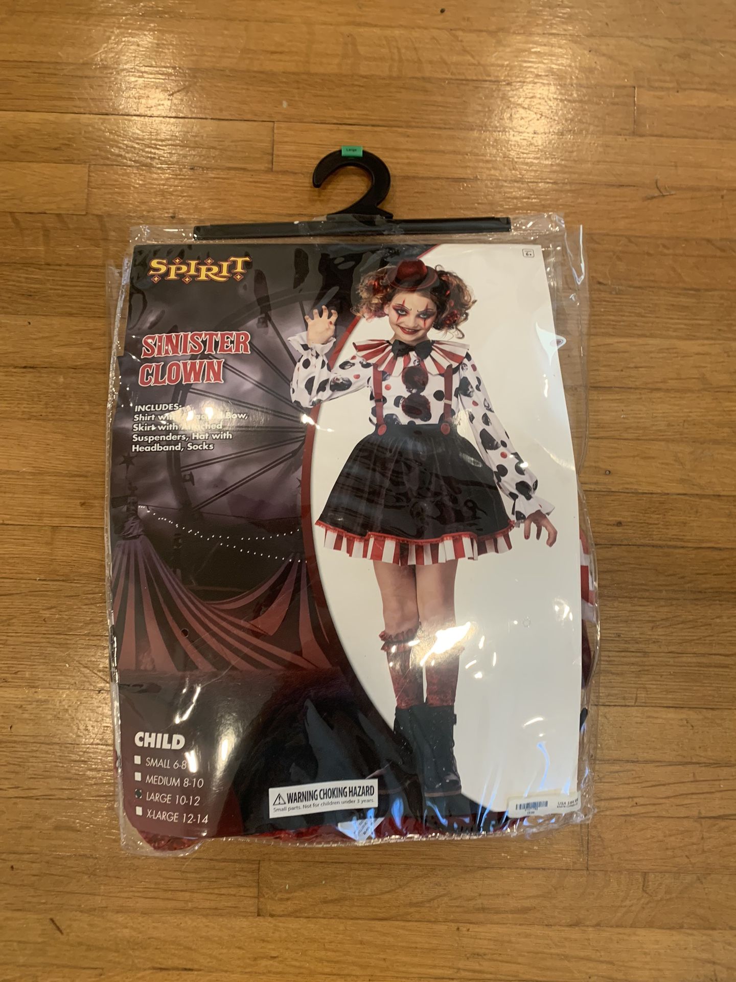 Girls Clown Costume
