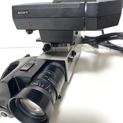 Vintage 80s Sony Trinicon HVC 2400 Professional Camcorder Color Video Camera