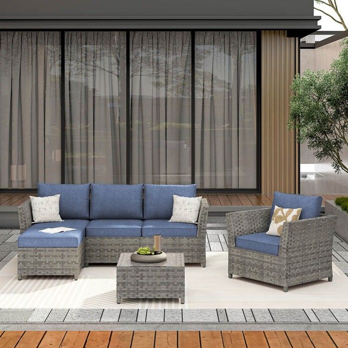 High Quality Deep Seating Patio Furniture Set Fully Assembled In The Box