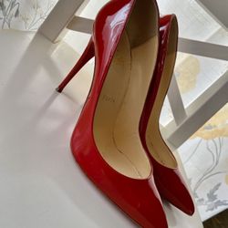 Christian Louboutin 38 1/2 Red Shoes 