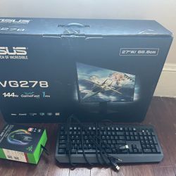 Monitor Asus  And Accessories For Gamin 