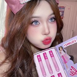 COLORKEY x Barbie Series Airy Matte & Mirror Lip Glaze 6Pcs