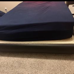 LED Bed With Queen Size Mattress/boxspring 