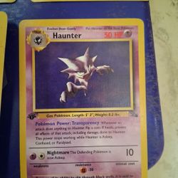 Haunter Non Holographic Printing Error Base Set 1st Edition Mint Condition 