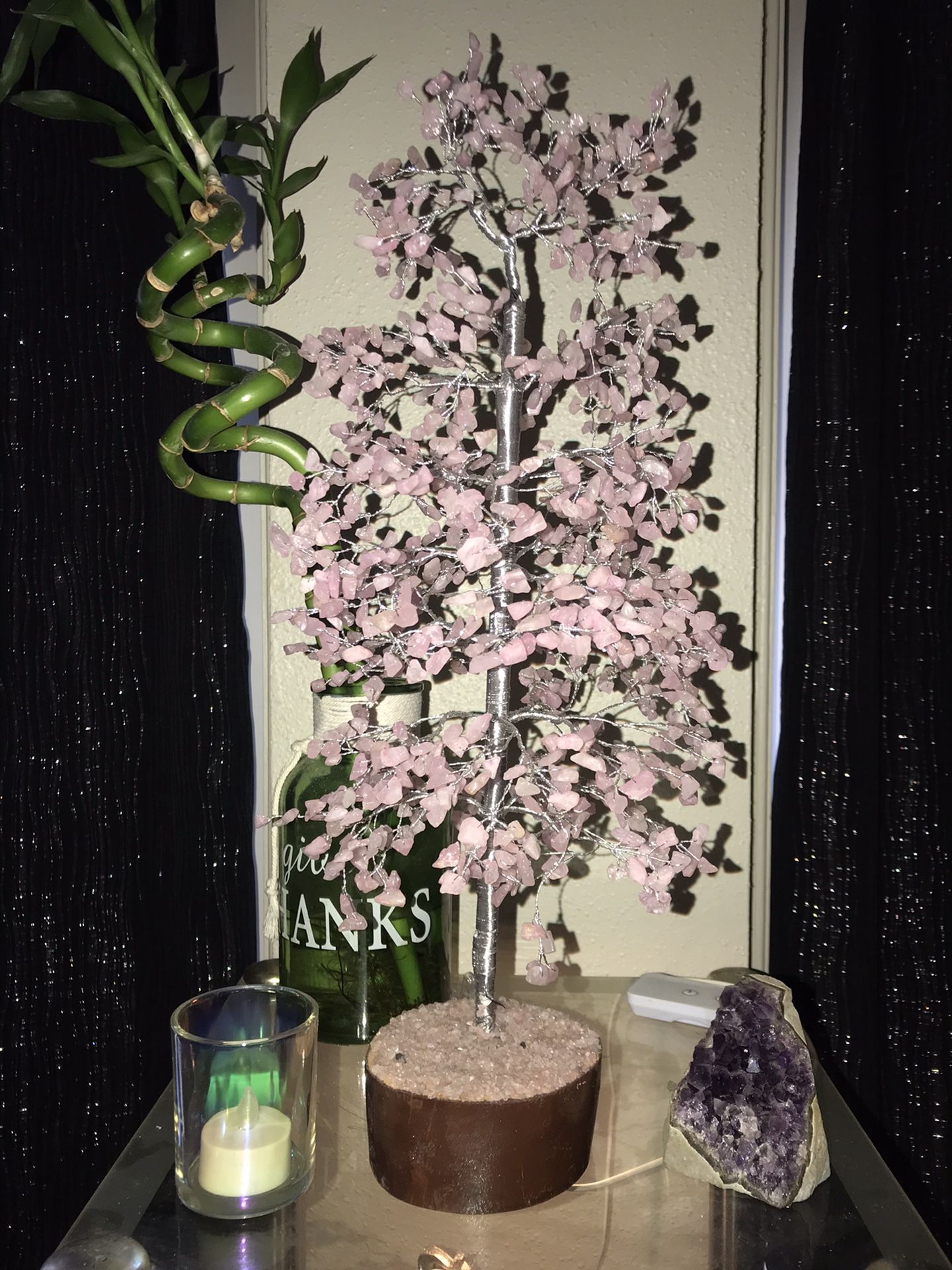 Rose Quartz Crystal Tree Large