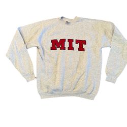 MIT Crew Sweatshirt Sweater Massachusetts Technology Vintage Fruit Loom USA Made