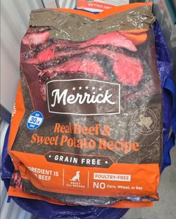 Merrick Real Beef & Sweet Potato Dry Dog Food 30lb