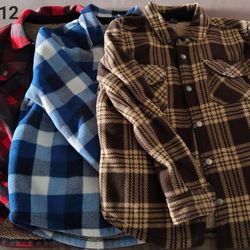 Boys Fleece Long Sleeve Jacket Size 10-12 