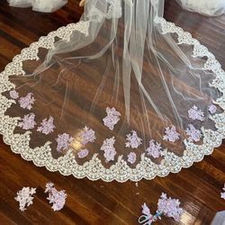 Chapel Length Wedding Veil 