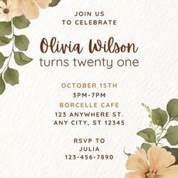 birthday digital invitations 