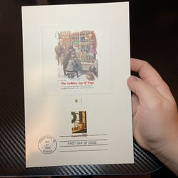 FDC The Golden Age Of Toys Paint And Stamp From Christmas, MI 1980