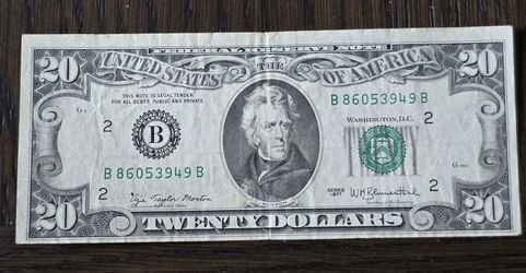 1977- $20 Dollar Bill 