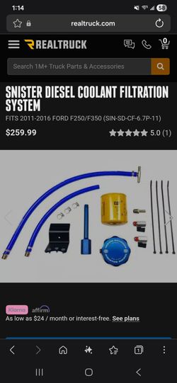 Coolant filtration system for 6.7