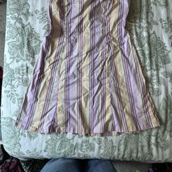 Gap Stripped Strapless Dress